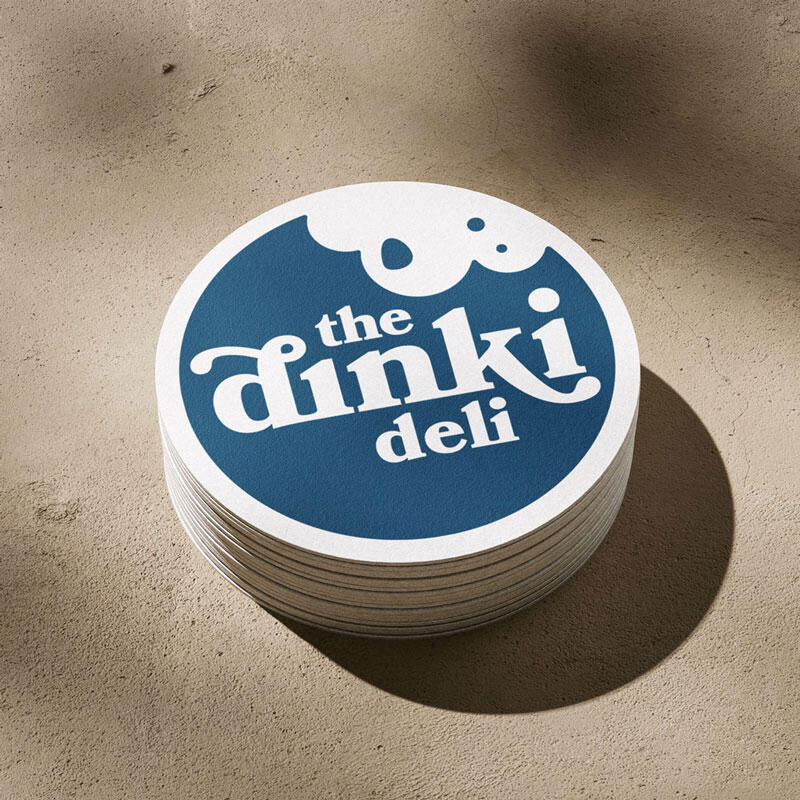 The Dinki Deli logo Aebel design